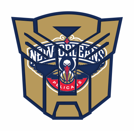 Autobots New Orleans Pelicans logo vinyl decal